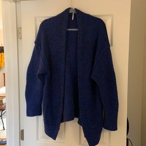 Blue oversized Free People cardigan - Size S